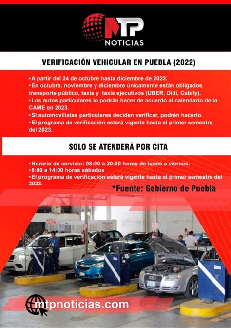 cita para verificar puebla|Verificentros en Puebla » Citas y horarios 【2024